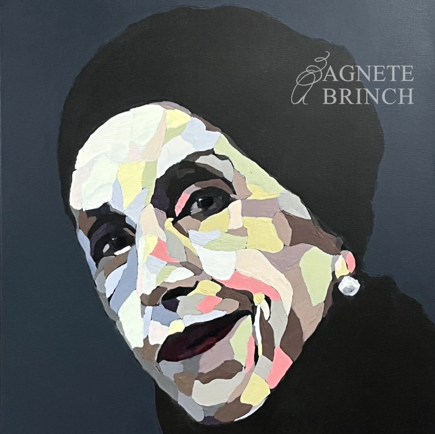 Heda Lyngbo Akryl og olie på lærred 50×50 cm