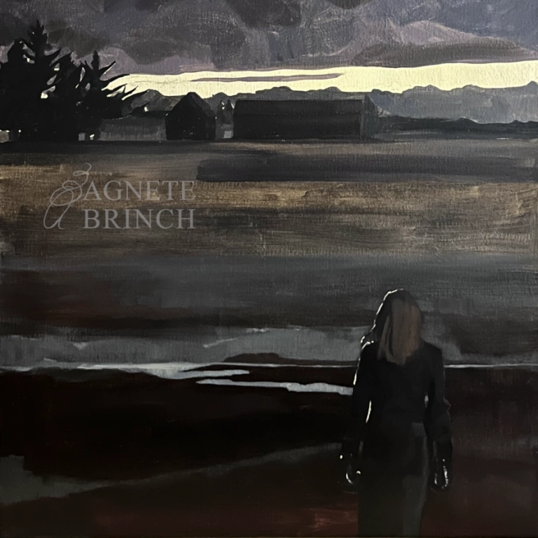 Vera Mou Akryl og olie på lærred 50×50 cm