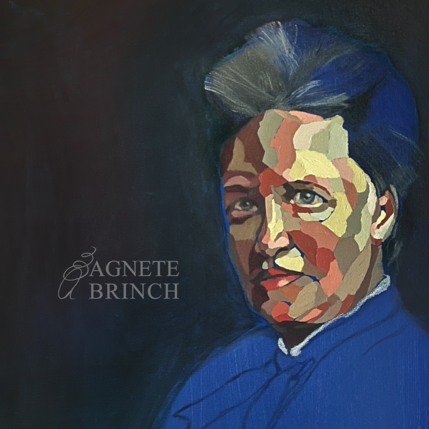 Marie Luplau Akryl og olie på lærred 70×50 cm